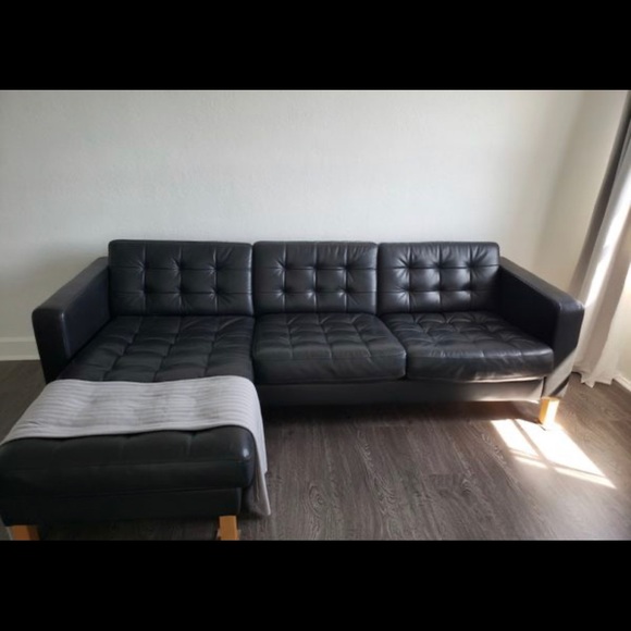 Beautiful Leather IKEA Sofa - Picture 2 of 4